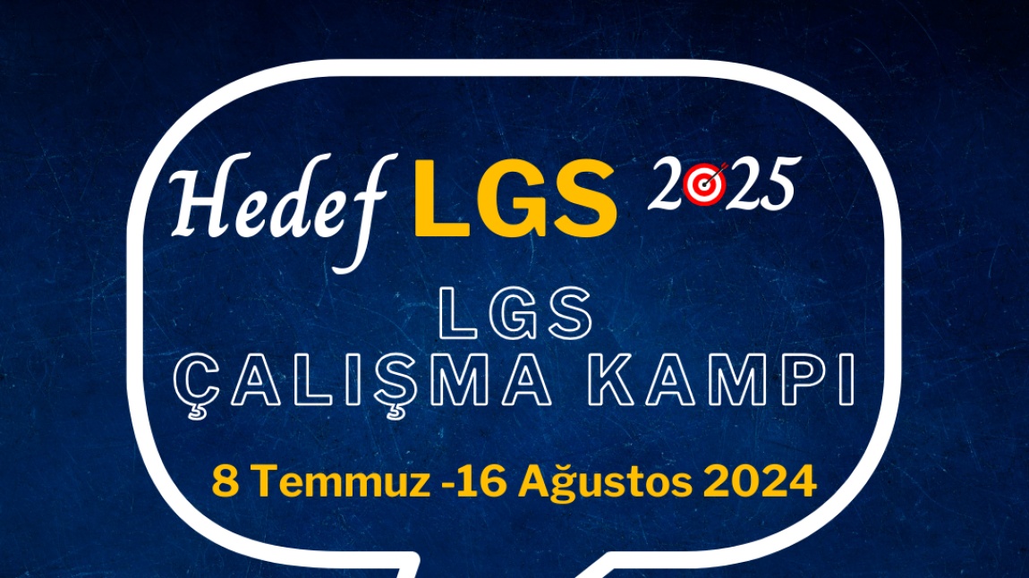 HEDEF LGS 2025 LGS ÇALIŞMA KAMPI 