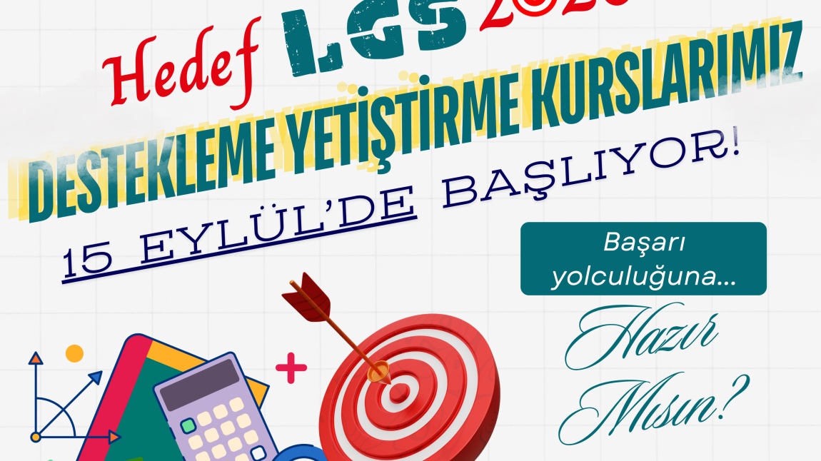 Destekleme Yetiştirme Kurslarımız Başladı